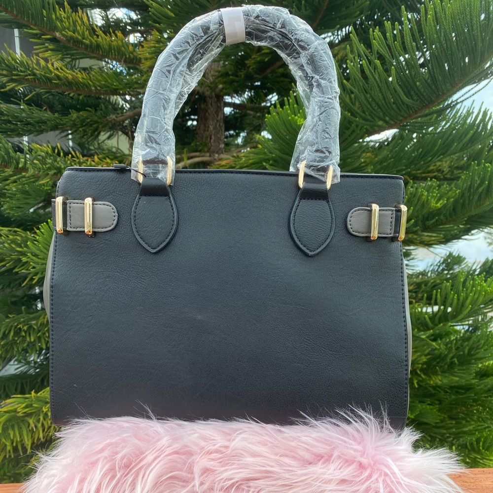 Black & gray handbag
